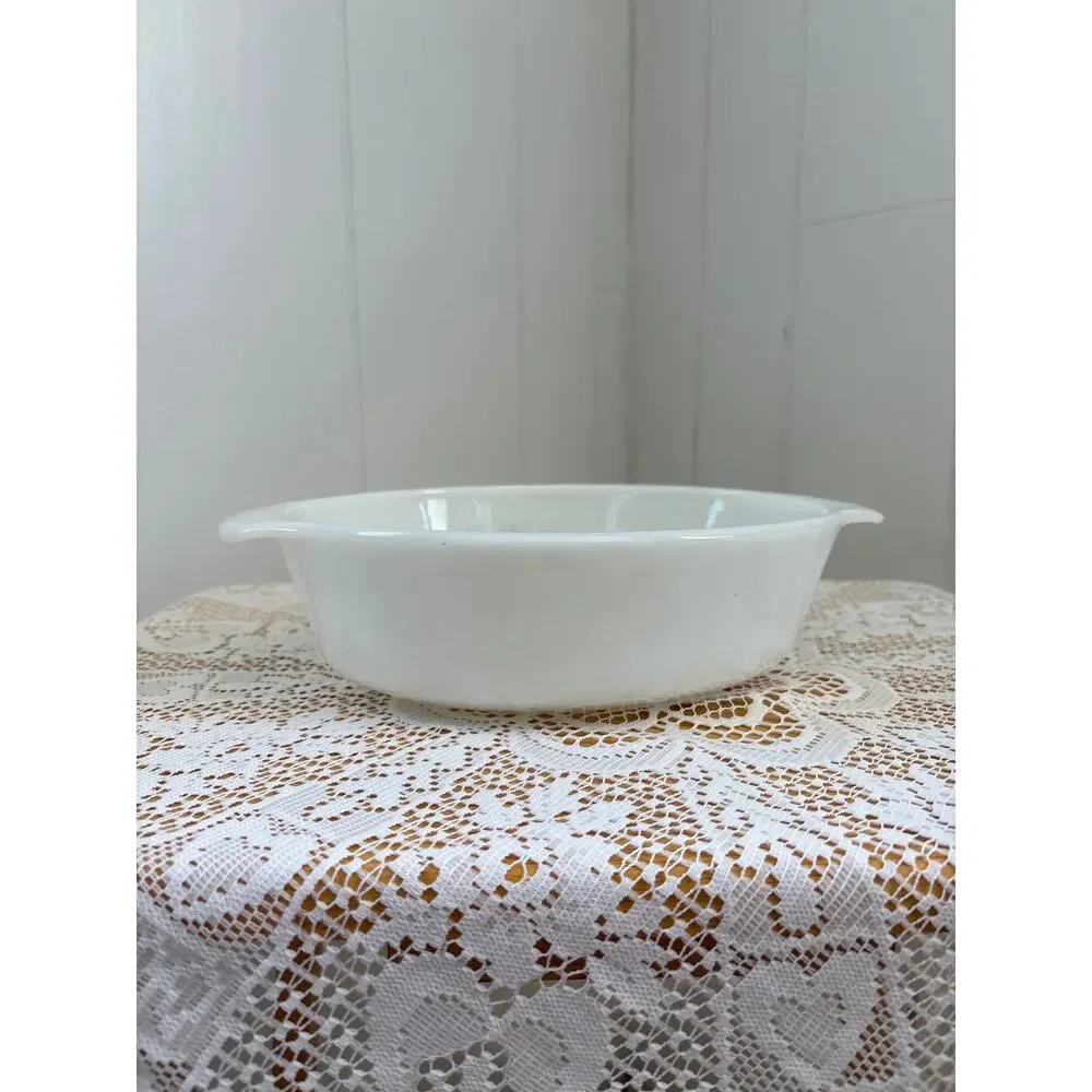Vintage Fire King “Blue Cornflower” Oval Casserole Dish